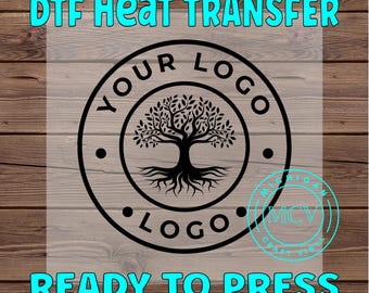 Custom Logo Iron Ons DTF Custom Heattransfers Custom Iron On Logo Custom Logo Transfer Custom DTF Transfer Custom Heat Transfer Full Color