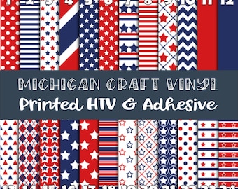 4TH July Stars and Strips -  Printed Htv / Printed HTV Vinyl /Printed 651 Outdoor Vinyl / Printed HTV/Printed Heat Transfer Vinyl