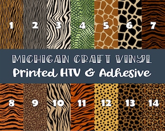 Green Cheetah/leopard Print HTV heat Transfer Vinyl or - Etsy
