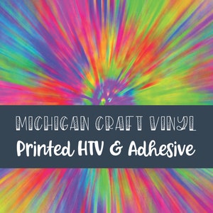 Neon Color Burst Pattern HTV Vinyl / Printed 651 Vinyl / Printed Vinyl /Printed Outdoor Vinyl / Printed HTV/Printed Heat Transfer Vinyl image 1