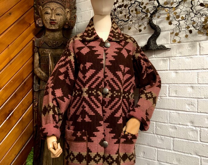 Featured listing image: Southwestern Blanket Coat | M-L