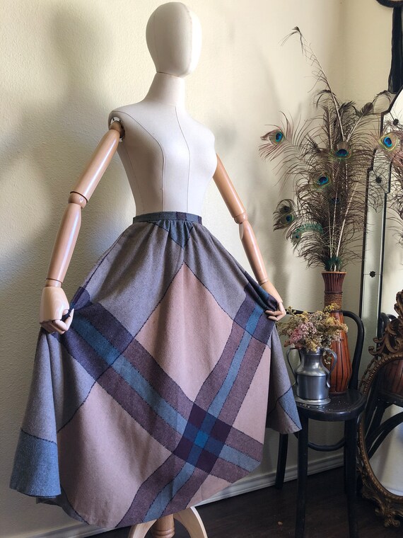 1980s Wool Midi Skirt | 29" waist - image 3