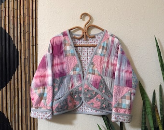 LD Patchwork Crop Quilt Coat | S/M