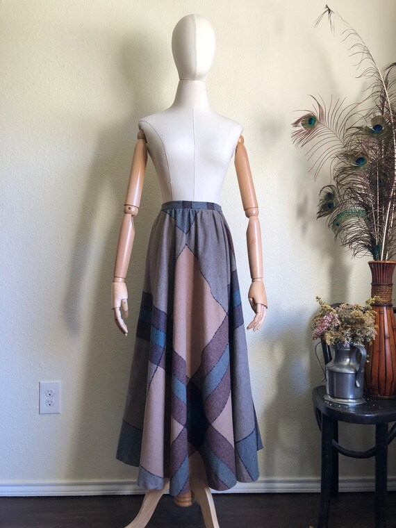 1980s Wool Midi Skirt | 29" waist - image 4