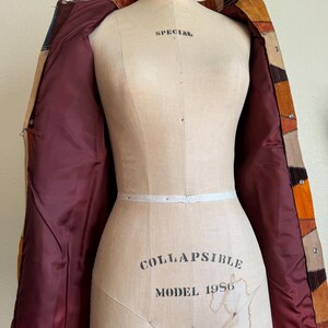 Rare 1970s Vintage Suede Leather Patchwork Jacket | S imagem 9