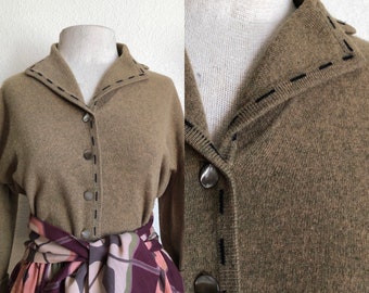 1940s 100% virgin cashmere knit sweater by Dalton | M-L
