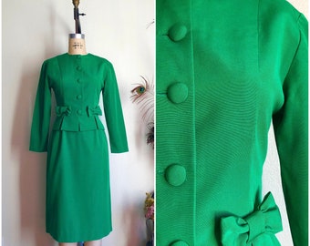 Dashing 1980's Emerald 2pc Skirt Set | XS/S