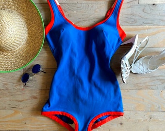 1950s/1960s Elizabeth Stewart of California 1 pc Swimsuit | XS-S