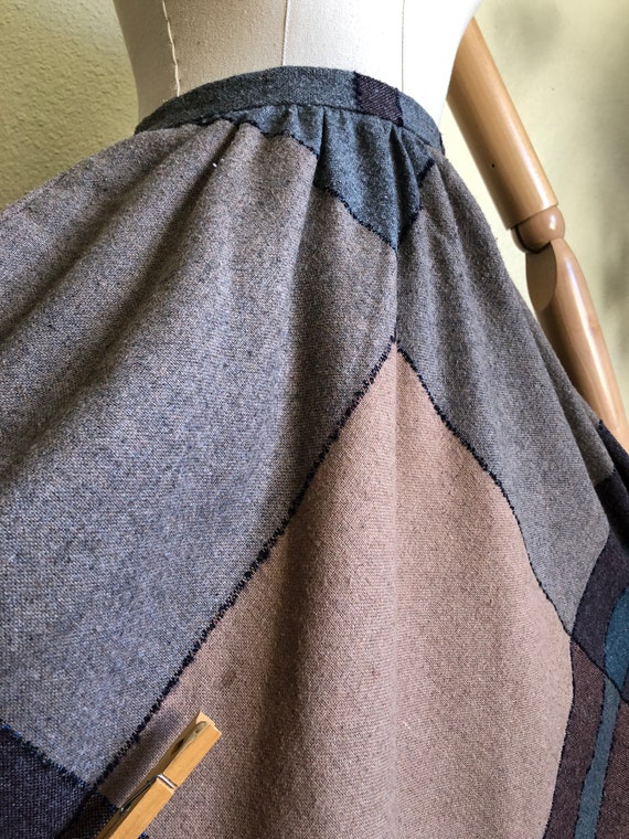 1980s Wool Midi Skirt | 29" waist - image 9