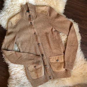 Vintage 1990s Ralph Lauren Knit Concho Sweater Cardigan | M