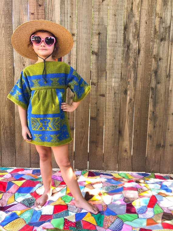 1960s Towel Dress / Tunic for children