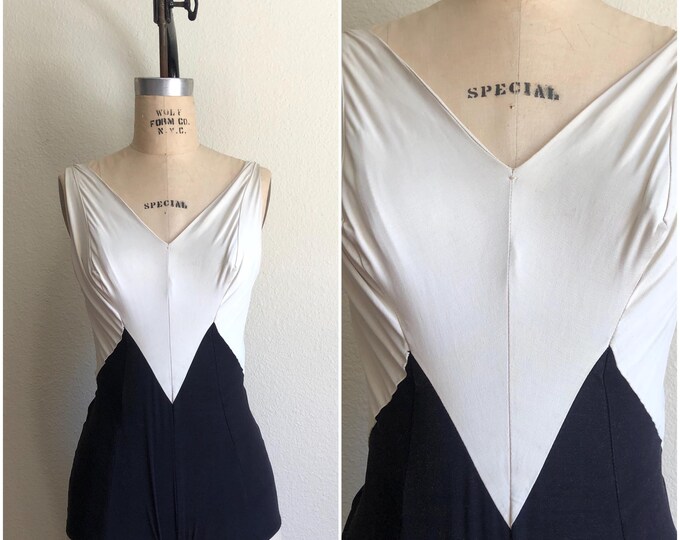 Featured listing image: Vintage Jantzen 1950s One-Piece Swimsuit | S