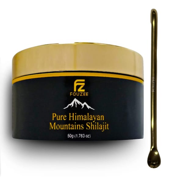 Pure Himalayan Shilajit Mumijo Mumio Mumie 100% Authentic Lab Tested with Steel Spoon 50g