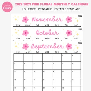 2022 2023 2024 Rainbow Floral Monthly Calendar Canva Template Printable Cute Desk Calendar Organization Wall Planner Schedule Yearly - Etsy 2022 2023 2024 Rainbow Floral Monthly Calendar Canva Template Printable Cute Desk Calendar Organization Wall Planner Schedule Yearly - Etsy