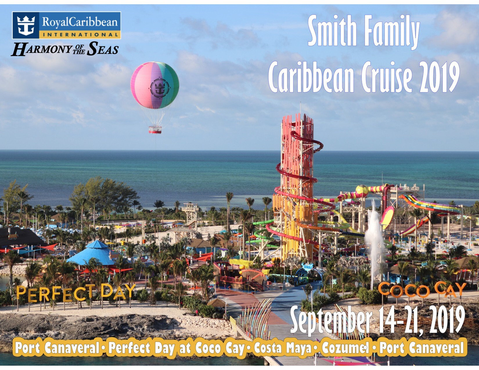 PERFECT DAY at COCOCAY Personalized Custom Cruise Door Etsy