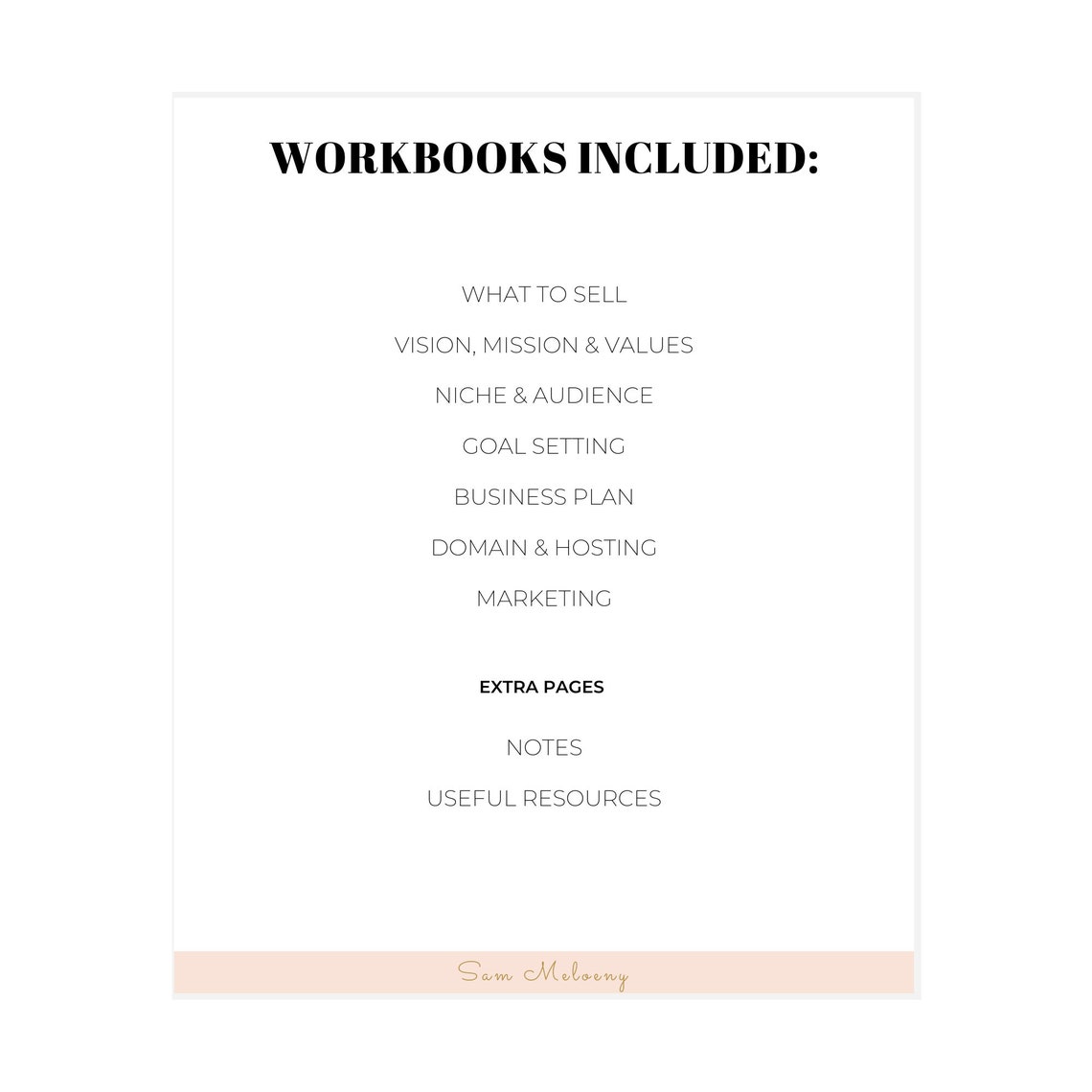 Start an Online Business - Printable Workbook to Plan Out Your Business ...