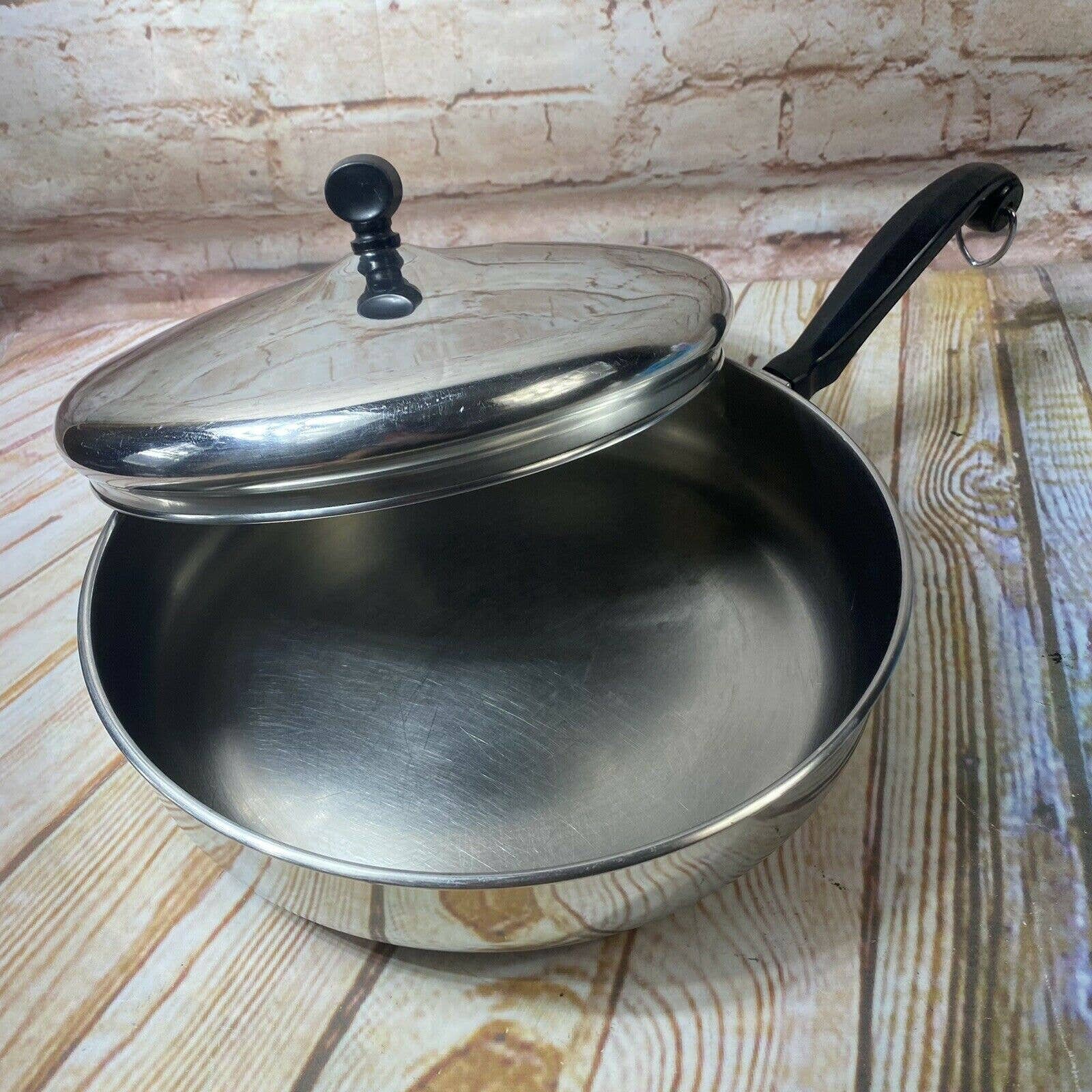 Vintage Farberware 10 Skillet Fry Pan Lid Aluminum Clad Etsy