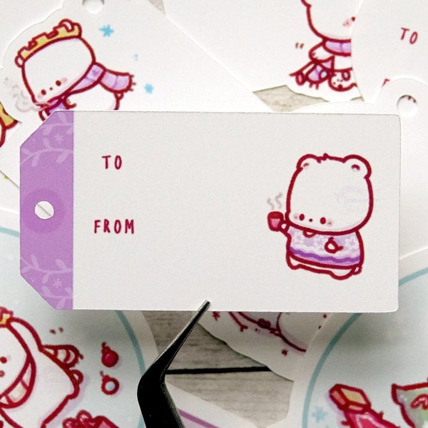 To From Gift Tags | Cute Gift Tags | Cute Christmas Tags | Christmas Gift Tags | Kawaii Gift Tags | Nanuk The Polar Bear