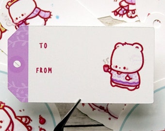 To From Gift Tags | Cute Gift Tags | Cute Christmas Tags | Christmas Gift Tags | Kawaii Gift Tags | Nanuk The Polar Bear
