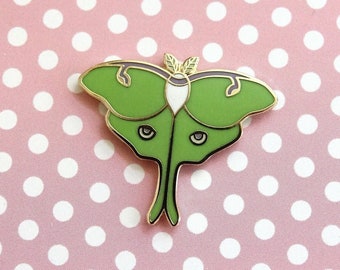 Luna Moth Enamel Pin