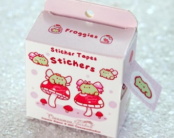 Cute Frog Stickers | Froggy Stickers | Sticker Tape | Box Of Stickers | Stickers Tapes Stickers Box