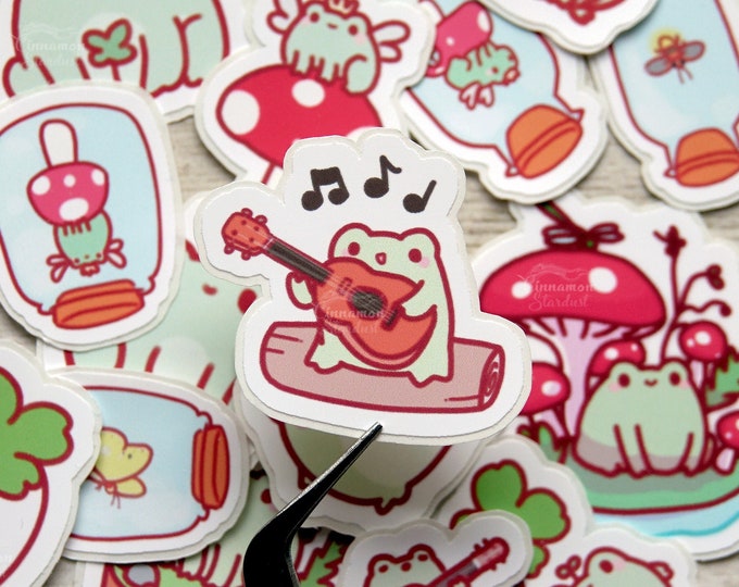 Cute Frog Sticker Pack | Froggy Stickers | Cute Sticker Flakes - Etsy