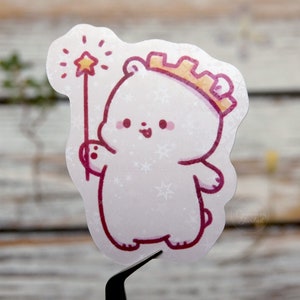 Cute Polar Bear Sticker | Laptop Sticker | Vinyl Glossy Sticker | Nanuk The Polar Bear | Large Sticker