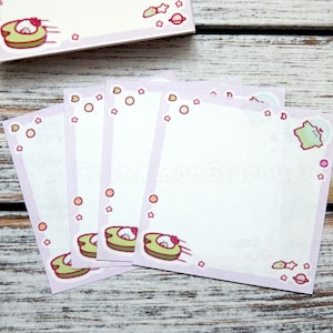 Mini bloc de notas con hojas de papel / Memos de rana espacial / Ranas / Rana / Notas de rana linda / Papeles de nota de rana linda / Bloc de notas / Ranas lindas
