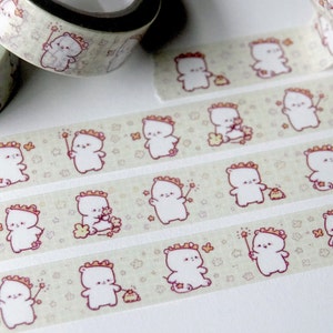 Cute Polar Bear Washi Tape | Nanuk The Polar Bear | 1.5cm Washi Tape