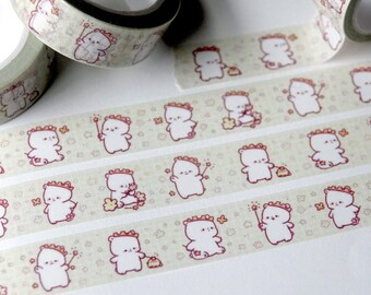 Cute Polar Bear Washi Tape | Nanuk The Polar Bear | 1.5cm Washi Tape