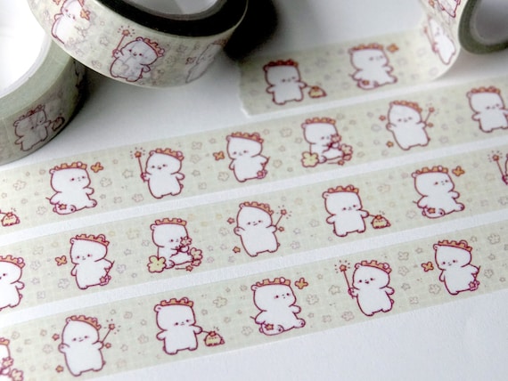 Cute Polar Bear Washi Tape | Nanuk The Polar Bear | 1.5cm Washi Tape