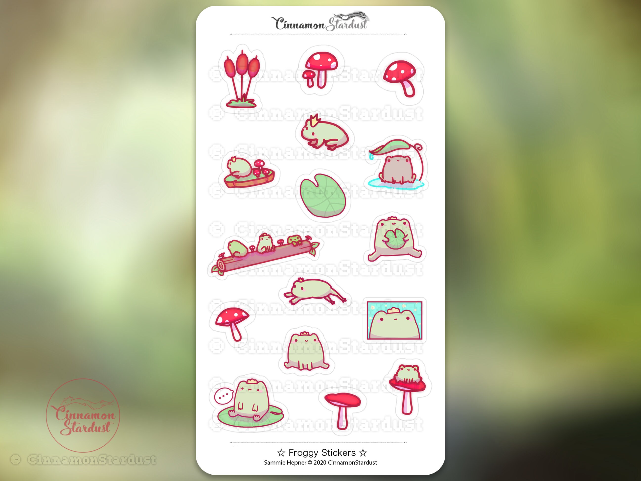 Bundle #1: Cute Frogs | Froggy | Frogs | Frog Sticker | Frog Planner ...