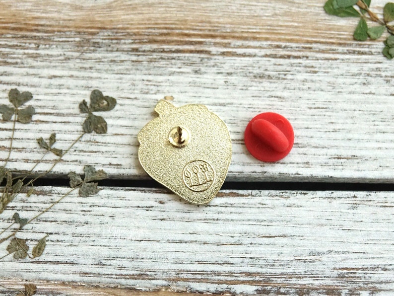 Cute Strawberry Enamel Pin image 3