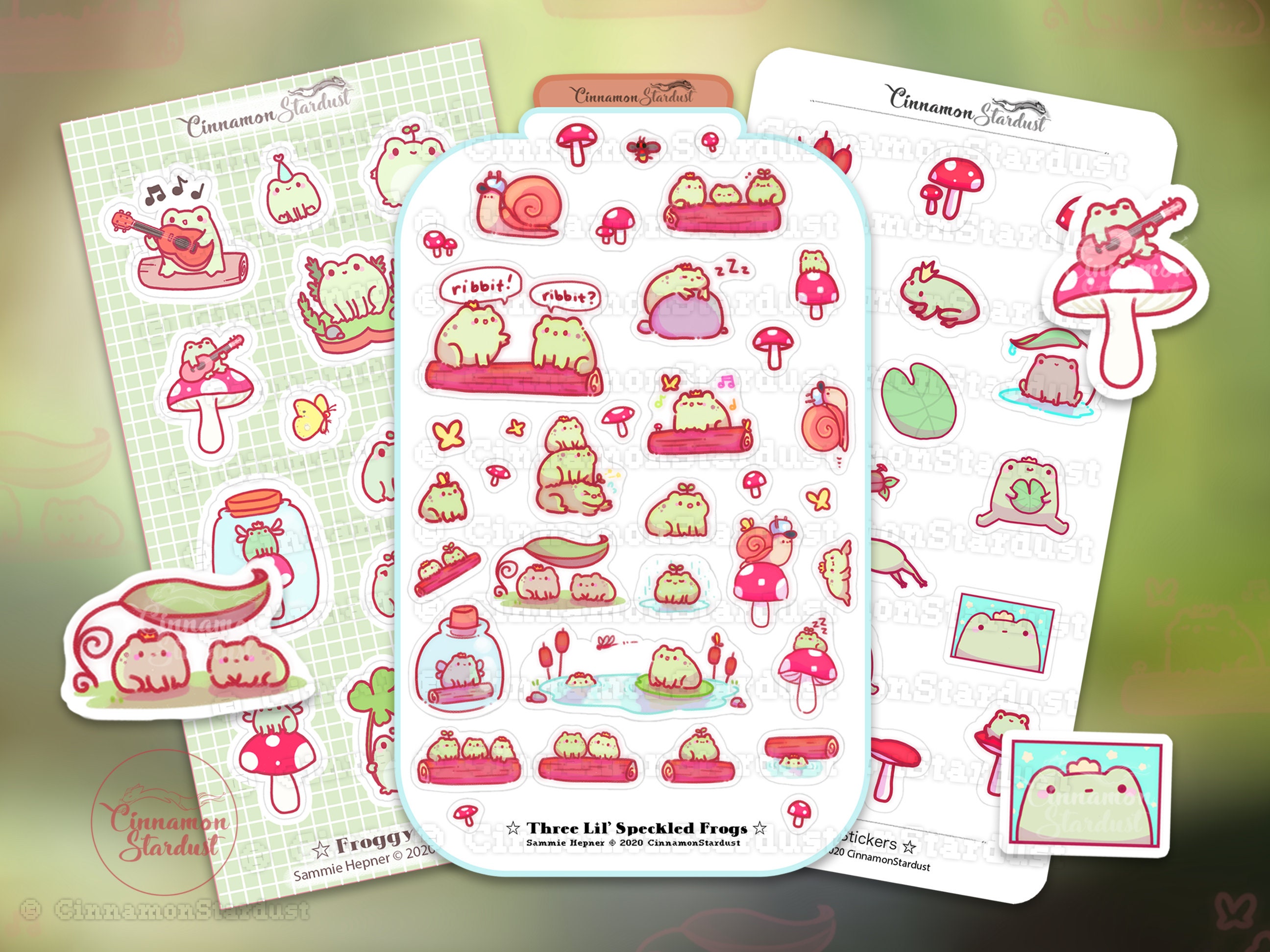 Bundle 1: Cute Frogs Froggy Frogs Frog Sticker Frog - Etsy