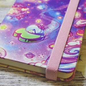 Cinnamon Stardust | 5.5x3.5 Froggy Space Journal | Dot Paper