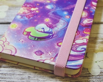 Cinnamon Stardust | 5.5x3.5 Froggy Space Journal | Dot Paper