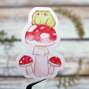 Cute Frog Sticker | Vinyl Sticker | Large Sticker