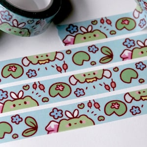 Cute Froggy Washi Tape | Luna And Sprite | 1.5cm Washi Tape