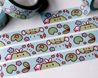 Cute Froggy Washi Tape | Luna And Sprite | 1.5cm Washi Tape