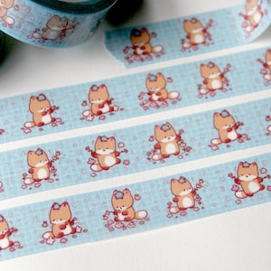 Cute Fox Washi Tape | Fin The Fox | 1.5cm Washi Tape