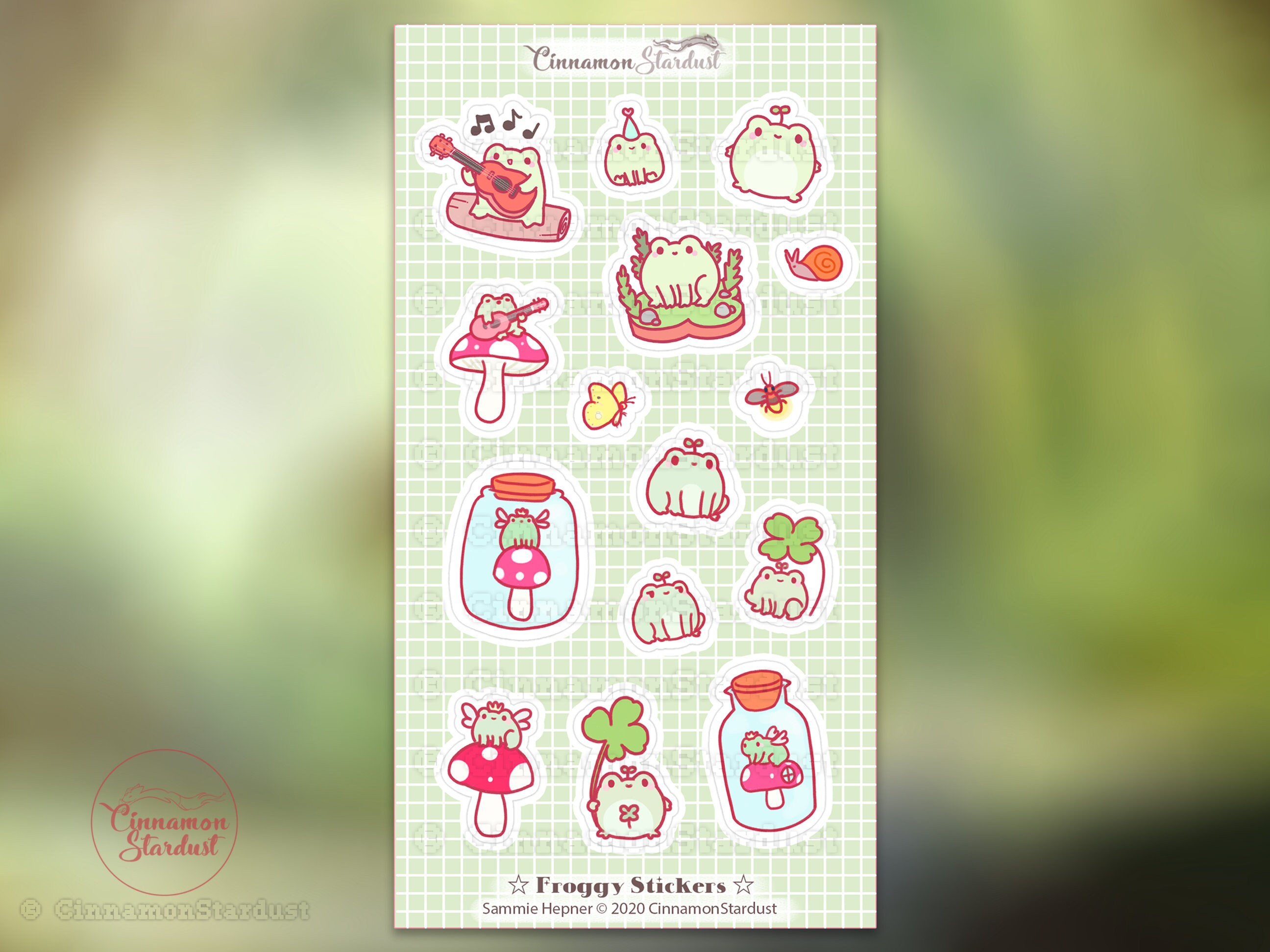 Bundle #1: Cute Frogs | Froggy | Frogs | Frog Sticker | Frog Planner ...