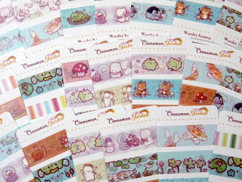 Cute Mystery Washi Tape Samples Froggy Washi Washi Samples Random Washi Samples image 2