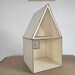 Two-story Wooden Dollhouse. Miniature Doll Room With Window. DIY Cozy Dollhouse for 12-inch ...