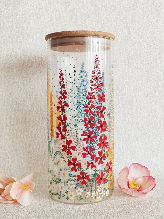 Decorative sale glass container