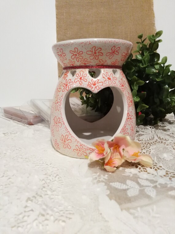 Ceramic Melts Wax Burner, Decorated Wax Burner, Hand Painted Wax