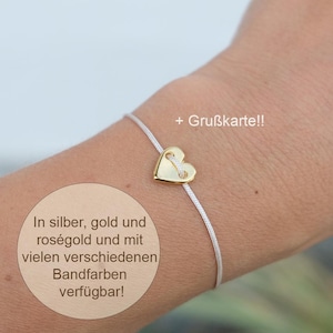 Herz Armband | kleines Geschenk | Aufmerksamkeit | Grußkarte | Geschenkidee