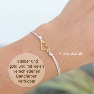 Süßes Herzchen Armband | kleines Geschenk | Aufmerksamkeit | Grußkarte | Geschenkidee