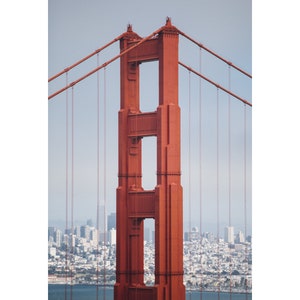 San Francisco Wall Art // San Francisco // California // white building // Golden Gate Bridge //  Print // Italian Decor
