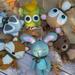 Felt Forest Animal Toys: Handmade Woodland Nursery Decor