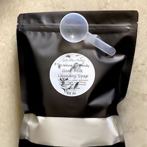 Goat Milk Laundry Soap: All Natural, Fragrance-Free, 32 oz up to 128 Loads